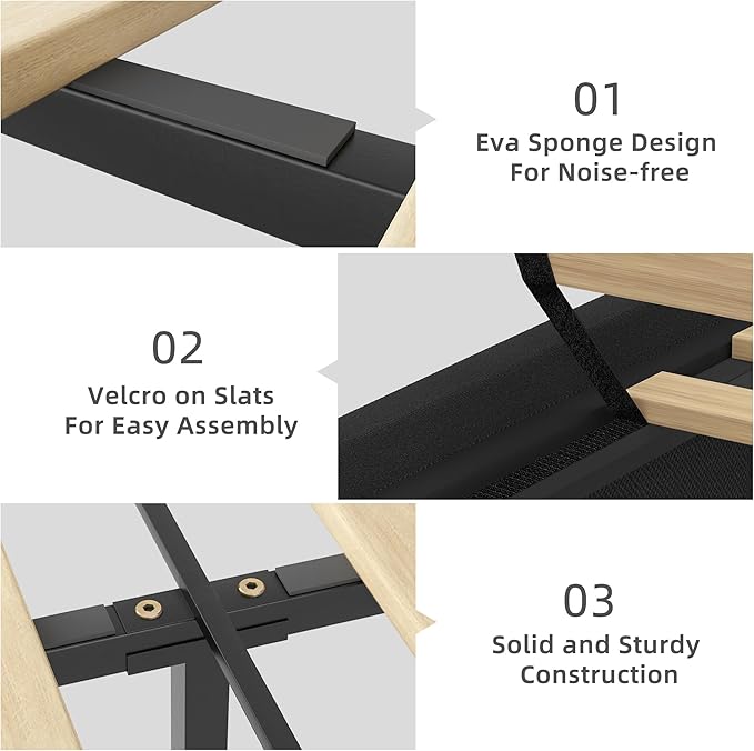 BRELTAM King Size Bed Frame with 4 Storage Drawers Upholstered Velvet Bed Frame with LED and Charging Station,Platform Bed Frame with Headboard Heavy Duty Wood Slats,Noise Free,Easy Assembly,Black