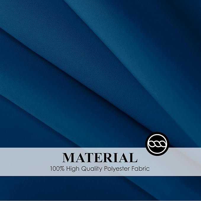 Rectangle Tablecloths 90x132 Inch 6 Pack Navy Blue Tablecloth for 6ft Washable Decorative Linen Polyester Table Cloths for 8ft Dining Table Banquets Buffet Parties and Wedding