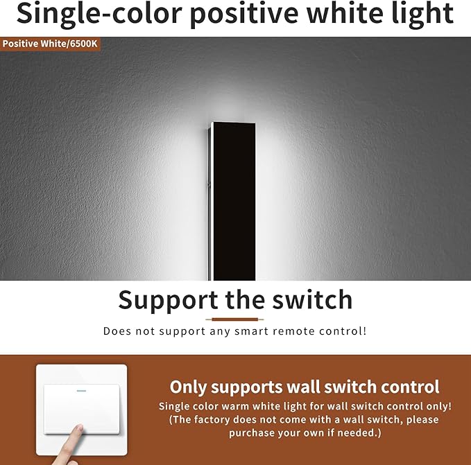 2 Pack 31.4inch Modern Exterior Wall Lights, 6000K Cold White, Outdoor Wall Mount Linear Sconces, 31W, IP65 Waterproof Minimalist Strip Led Lighting for House, Porch, Garage, Garden