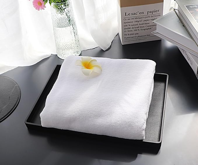 Black Serving Tray (13.5 x 9.6 inch) for Serving Accessory, Spa, Coffee, Drinks, Tea, Bar, Party, Seasoning, Perfume and Display Use.