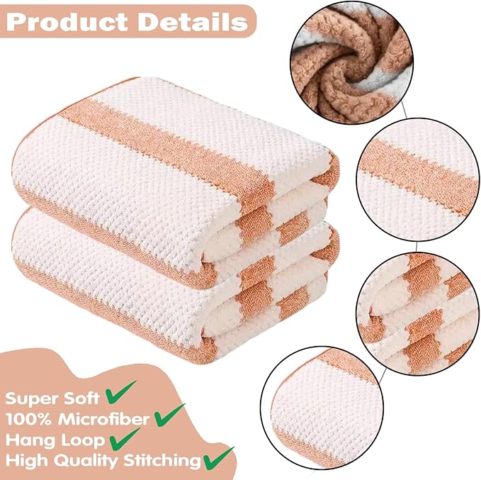 2-Pack Microfiber Bath Towels (27x54 Inches) - Ultra Soft & Quick Dry, 3X Absorbency, Lightweight for Gym, Yoga, Travel & Spa - Perfect for Home, Fitness & Post-Workout