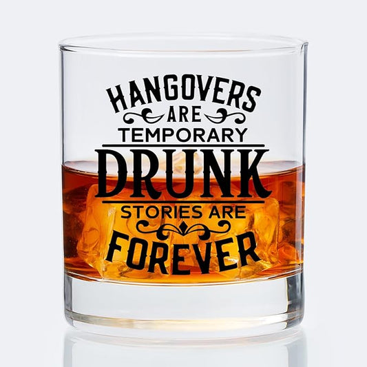Funny Drinking Gifts Old Fashioned Whiskey Glasses, Alcohol Lovers Gifts for Drinkers, Bar Gift 10 oz Rocks Barware Cup for Cocktail Drinks Scotch Bourbon Liquor