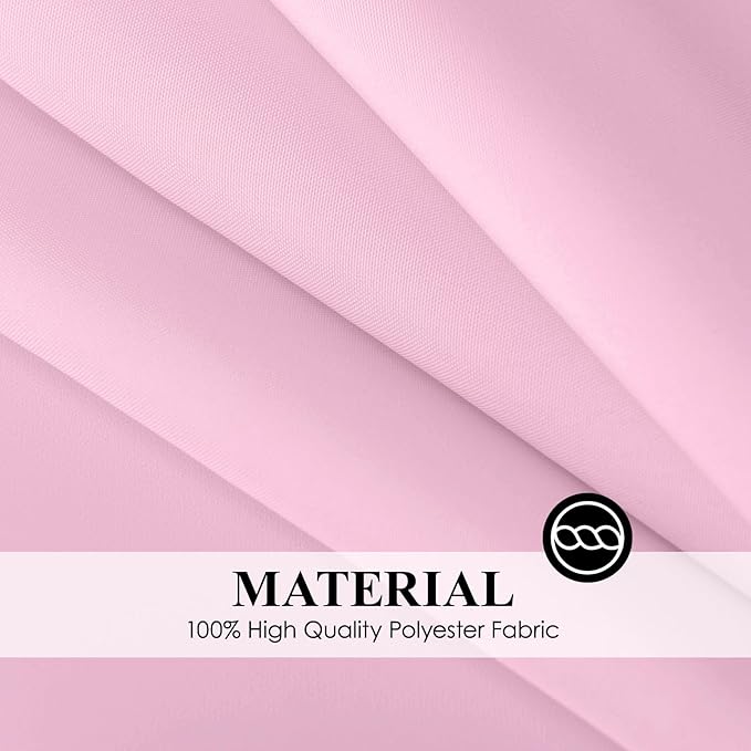 Rectangle Tablecloths 90x132 Inch 10 Pack Pink Tablecloth for 6ft Washable Decorative Polyester Table Cloths for 8ft Dining Table Banquets Buffet Parties and Wedding