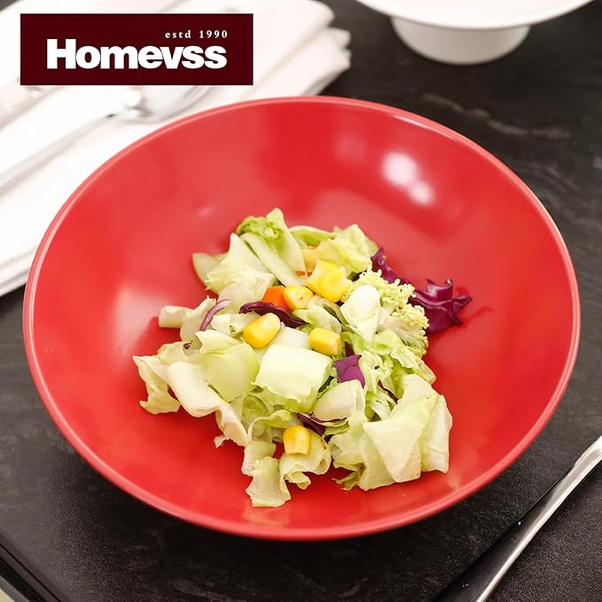 Stoneware Two-Tone Colors Life 16pc Dinner Set， Outside Shiny Black + Inside Matee Glaze Red