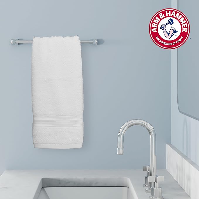 Arm & Hammer Quick Dry Hand Towels, 2 Piece, Light Grey
