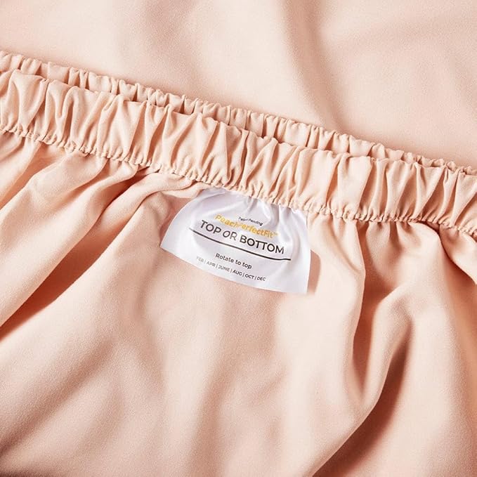 PeachSkinSheets Cotton Candy Pink Sheet Set - 1500tc Level of Softness - Extra Soft Cooling Sheets for Hot Sleepers and Night Sweats - Twin Size