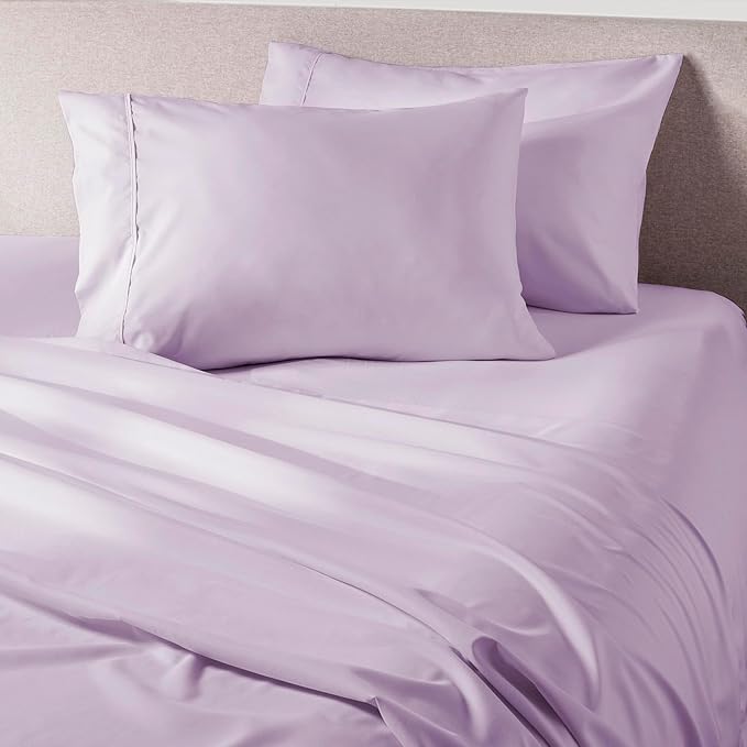PeachSkinSheets Lavender Mist Sheet Set - 1500tc Level of Softness - Extra Soft Cooling Sheets for Hot Sleepers and Night Sweats - Regular King Size