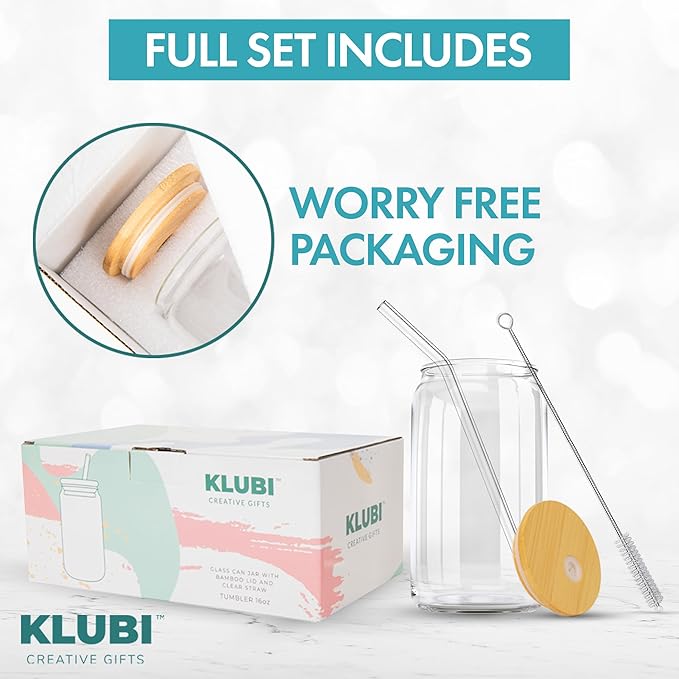 KLUBI In My Mom Era Cup 16 Ounce Mug - Gifts for New Mom Glass Jar with Straw Cups Birthday Gifts for Mother Birthday Gift for New Mothers Presents for Mama Gift