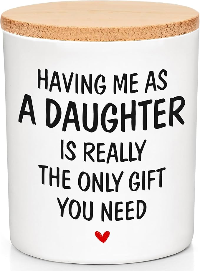 Gifts for Mom from Daughter - Mothers Day Gifts for Mom, Wife, Women - Moms Birthday Gift Ideas, Cool Birthday Gift for Moms - Funny Mothers Day Candle, mom Candle Funny from Daughter 10 oz