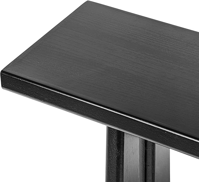 Modern Entryway Console Table 59.25-Inch Simple Open Style Entry Sofa Table Accent Furniture for Living Room Hallway Entrance, Black