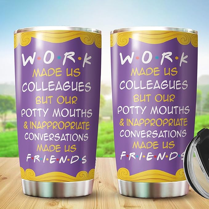 MARSANA Colleagues Tumbler - Work & Coworker Mug - Best Friend Gift - 20 Oz