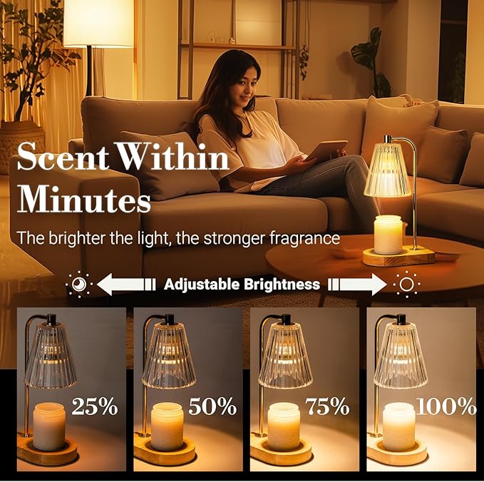 Marycele Wedding Gifts for Couples 2025, Candle Warmer Lamp for Engagement Gifts, Bridal Shower Present, Wedding Registry Gifts for Newly Wed Bride and Groom, Candle Wax Warmer Lamp