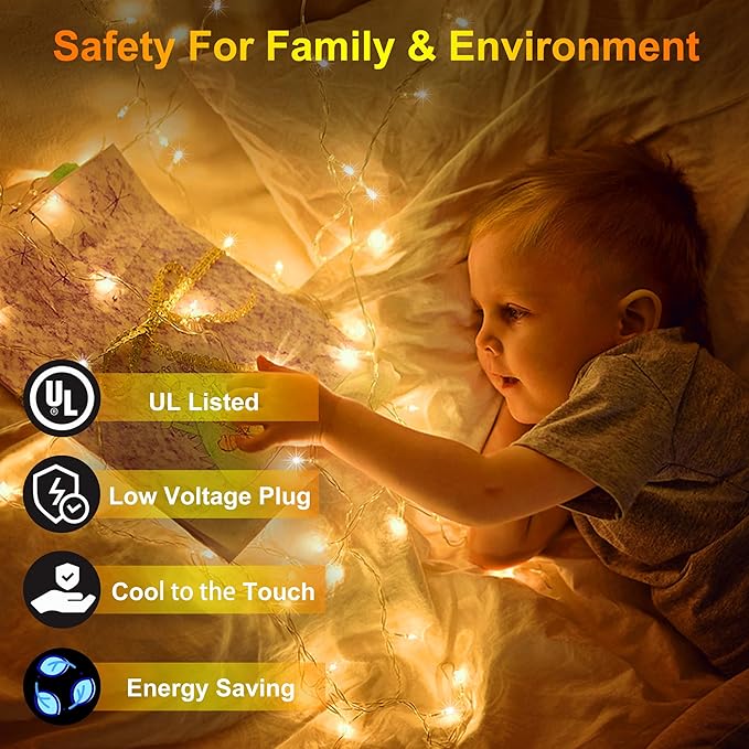 240FT 750LED Christmas Lights,12 Modes Warm White Outdoor String Lights with Timer & Dimmable, Waterproof Green Wire Christmas String Lights for Indoor Tree Xmas Patio Fence Wedding Party Decor