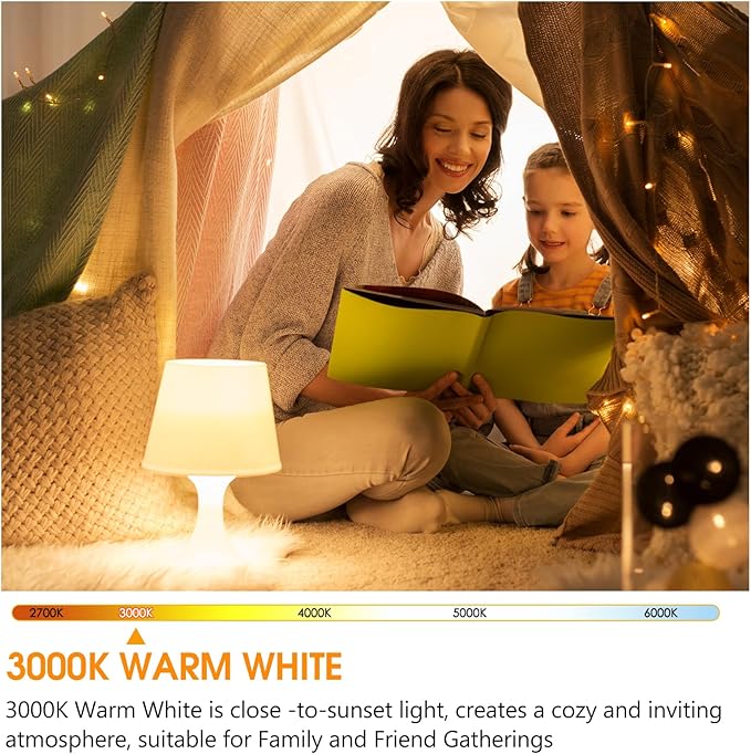 4 Pack 150 Watt Equivalent LED Light Bulb, Super Bright A21 Light Bulb, Warm White 3000K, 2600 High Lumens LED Bulb, Non-Dimmable, E26 Base, UL Listed