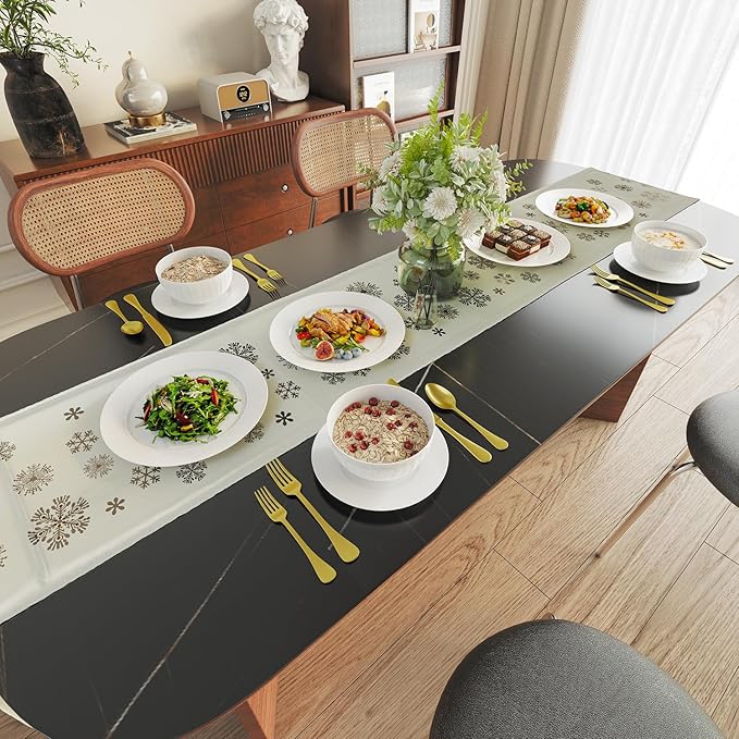 Yoshy Bone China Dinnerware with Lightweight Durable Chip Resistant Design Service for 4 (12 Piece - Service for 4, Streamsong)
