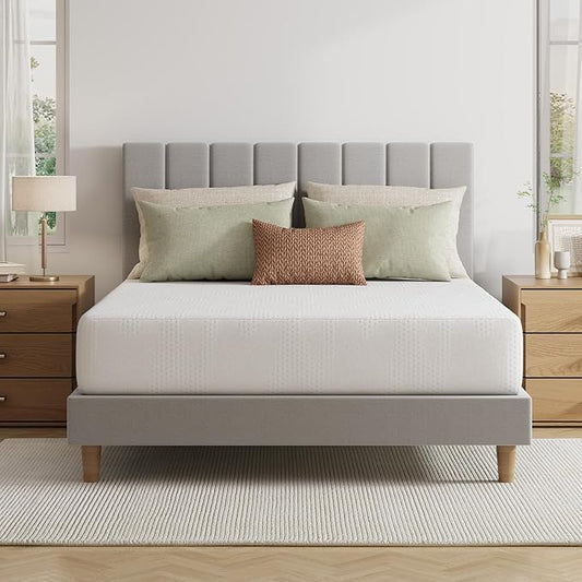 Novilla Queen Mattress, 10 Inch Queen Size Mattress in a Box, Gel Memory Foam Mattresses for Comfort Sleep, Cooling Night Sleep & Pressure Relief, CertiPUR-US Certified