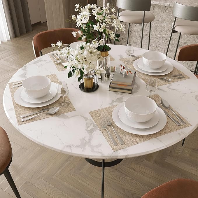 Yoshy Bone China Dinnerware with Lightweight Durable Chip Resistant Design Service for 4 (12 Piece - Service for 4, Streamsong)