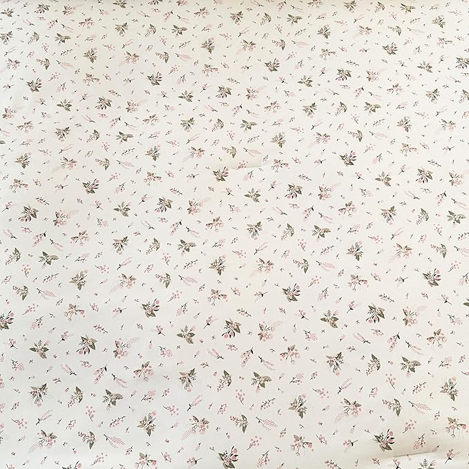 EAVD Girls Pink Floral Twin XL Comforter Set Boho Soft Washed Microfiber Bedding Set 1 Cute Floral Comforter and 2 Pillowcases Chic Vintage Garden Botanical Pattern