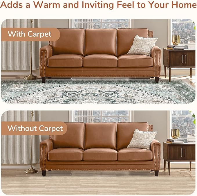 OPPODREAM Thin Throw Rugs 2x3, Small Washable Entryway Rugs 2 x 3 with Non Slip Backing, Low-Pile Faux Cashmere 2 x 3 Carpet, Green