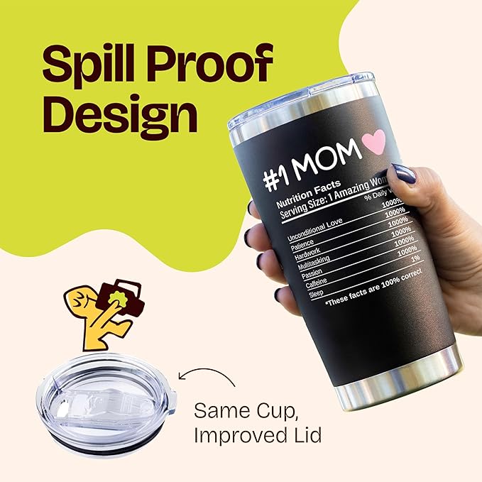 Christmas Gifts for Mom from Daughter - Having Me As a Daughter Is the Only Gift You Need 20oz Black Insulated Tumbler - Mom Birthday Gift for Mother Present from Daughters Unique Idea for Parents