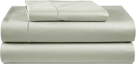 LANE LINEN 100% Egyptian Cotton Bed Sheets sábanas Twin Extra Long, Soft & Comfy Luxury Hotel Like Thick Bedding Sheets & Pillowcase Set, Machine Wash Naturally Cooling - Mineral