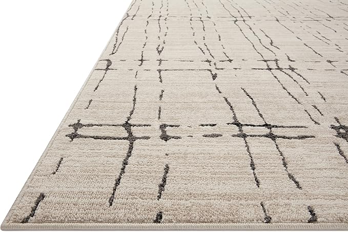Loloi Darby Collection DAR-06 Sand/Dk. Grey 2'-7" x 10'-0" Runner Rug