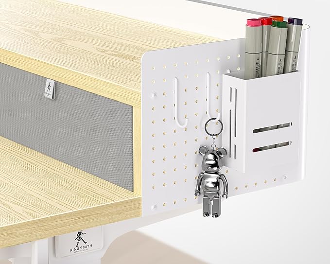 48x24 Inches Electric Standing Desk with 2 Drawers, Height Adjustable Stand up Desk for Home Office, Ergonomic Sit to Stand Table with Storage Shelf, DIY Board, Hooks, Oak