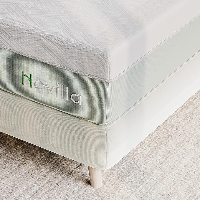Novilla Mattress Twin Size,12 Inch Gel Memory Foam Mattress in a Box for Cool Night & Motion Isolation,Medium Firm Feel,Bliss