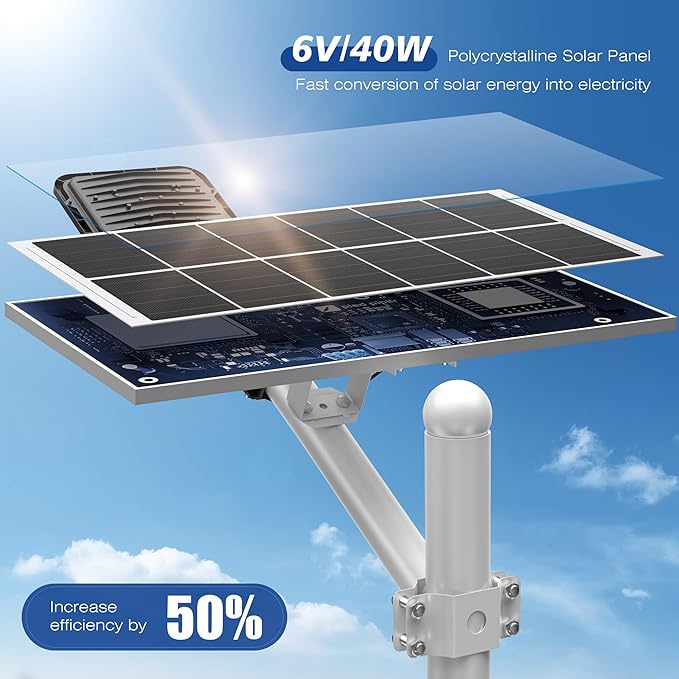 12000W Solar Street Lights Outdoor - 6500K Solar Parking Lot Lights Commercial Dusk to Dawn, Heavy Duty Split Type LED Solar Street Light Remote Control, Street Lights for Yard/Driveway