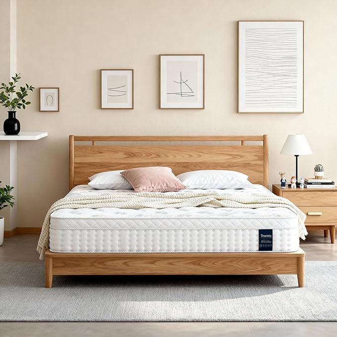 14 Inch King Mattress, Plush Hybrid Mattresses with Gel Memory Foam in a Box, Individual Pocket Springs for Pressure Relief & Motion Isolation, CertiPUR-US Certified,100-Night Trial