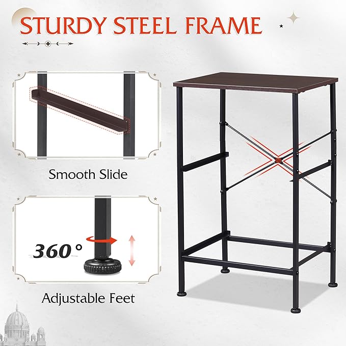 WLIVE Night Stand Set 2, Dresser and Nightstand Sets, Small Dresser for Bedroom with 2 Drawers, End Table with Fabric Bins for Closet, Bedside Furniture, College Dorm, Dark Grey