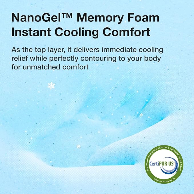 Novilla Queen Mattress in a Box, 8 Inch Queen Size Mattress with Gel Memory Foam for Cooling Night Sleep, Pressure Relief, CertiPUR-US Certified