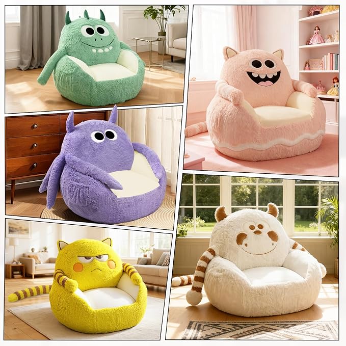 Creative-Style Sofa, Small Couch with Deep Seat, Ergonomically Designed Couches for Living Room, Bedroom, Apartment Use, Removable Sofa Cover