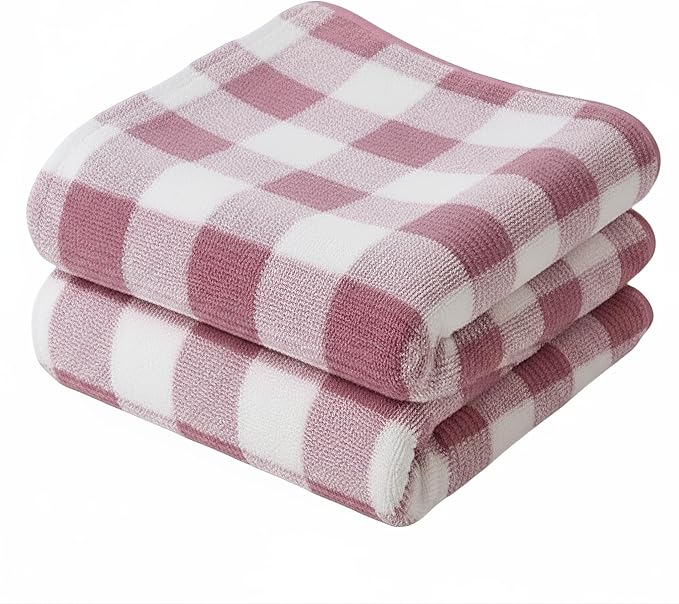 2-Pack Microfiber Bath Towels (27x54 Inches) - Ultra Soft & Quick Dry, 3X Absorbency, Lightweight for Gym, Yoga, Travel & Spa - Perfect for Home, Fitness & Post-Workou