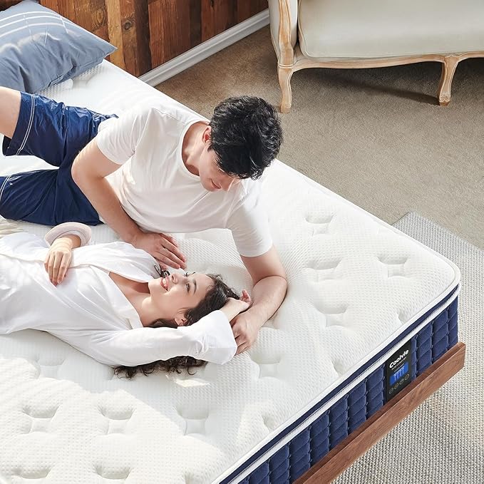 Twin Mattress 12 inch, Multi Layer Comfort Foam and Coil for Extra Back Support, Medium Firm Hotel Collection Hybrid Sleep System for Deep Relaxation, Breathable Bed Mattresses in a Box Twin Size