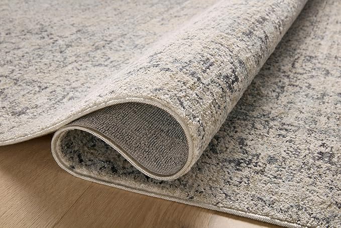 Loloi Amber Lewis Alie Collection ALE-01 Stone/Mist 5'-3'' x 7'-9'', .13'' Pile Height, Area Rug