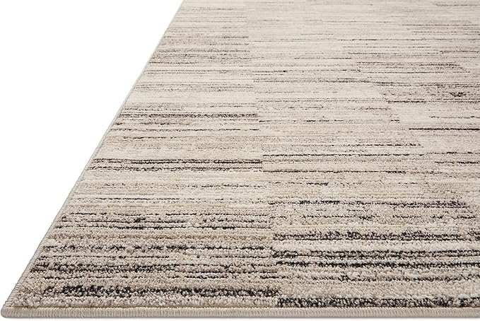 Loloi Darby Collection DAR-01 Charcoal/Sand 2'-7" x 10'-0" Runner Rug