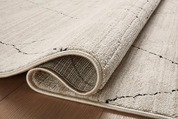 Loloi Darby Collection DAR-03 Sand/Charcoal 2'-7" x 4' Accent Rug