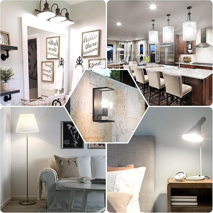 LED Light Bulbs 100W Equivalent 1500 Lumens, A19 13W 4000K Neutral White Non-Dimmable, Super Bright No Flicker Standard E26 Edison Screw Bulbs for Home, Bedroom, Office Lamp, 12-Pack