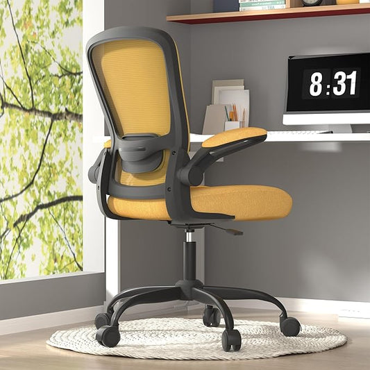 Mimoglad Office Chair, Ergonomic Desk Chair with Adjustable Lumbar Support, High Back Mesh Computer Chair with Flip-up Armrests-BIFMA Passed Task Chairs, Executive Chair for Home Office