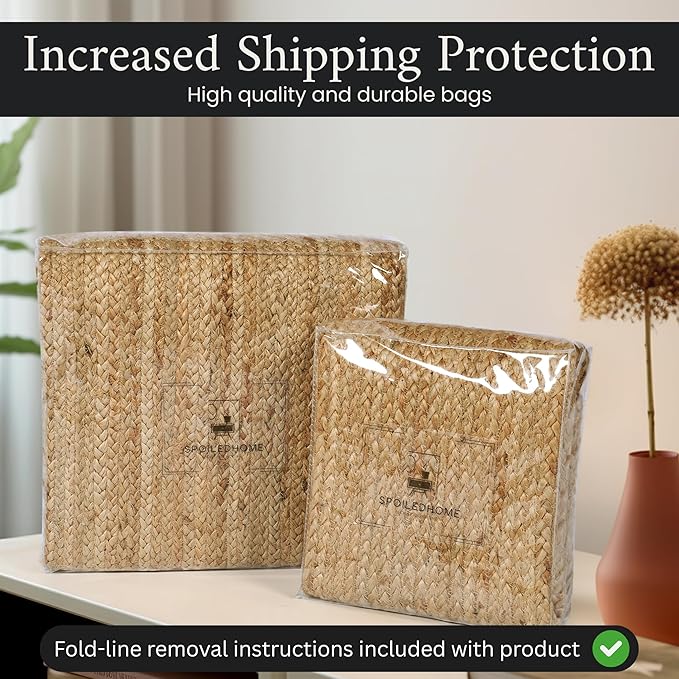 Jute Rug 2x3 Natural Farmhouse Entryway Rug, Door mat & Kitchen Mat with Non‑Slip Backing, Indoor Door Mat for High‑Traffic Areas – Earthy 2x3 Rug for Entryway & Kitchen Decor