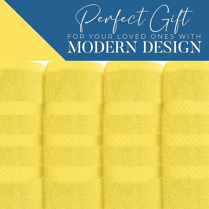 DAN RIVER 2 Pack Luxury Bath Sheets 35x70, 600 GSM, Soft & Quick Dry 100% Ring Spun Cotton Towels Ideal for Hotels, Spas, Gyms & Salons Extra Large, Yellow