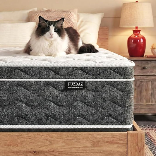 Full Size Mattress 12 Inch Full Mattress - Memory Foam & Individually Pocket Coils Springs, Pressure Relief, Motion Isolation, Edge Support, CertiPUR-US Certified, Medium Firm