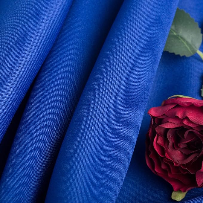 6 Pack Royal Blue Round Tablecloths 120 Inches Table Cloth Stain and Wrinkle Resistant Washable Polyester Table Cover Fabric for Party, Wedding,Dining,and Banquet Decoration