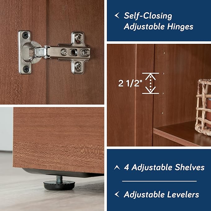 Sauder HomePlus Storage Cabinet/ Pantry cabinets, Sienna Oak finish