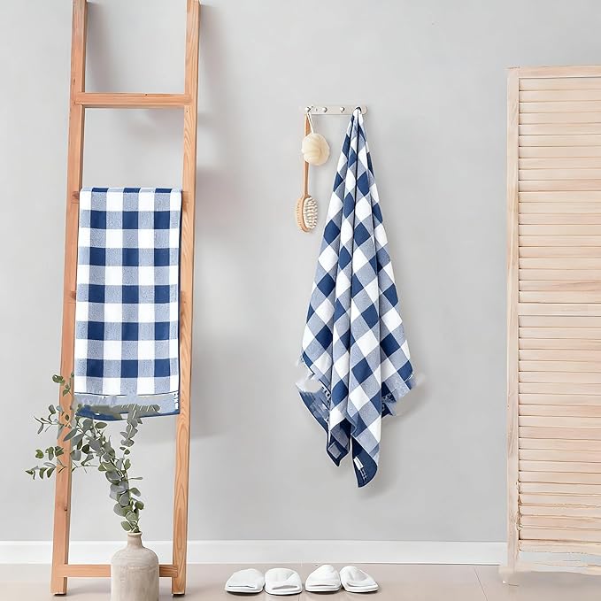 2-Pack Microfiber Bath Towels (27x54 Inches) - Ultra Soft & Quick Dry, 3X Absorbency, Lightweight for Gym, Yoga, Travel & Spa - Perfect for Home, Fitness & Post-Workou