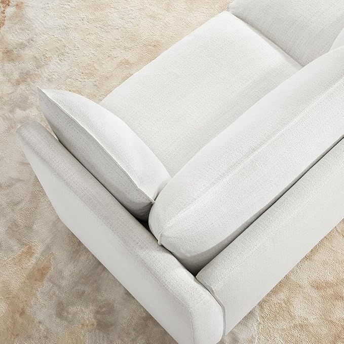 CHITA Luxury Oversized 114" L-Shaped Sectional Sofa Couch, Premium Down Filled Cloud Modular Sectional with Storage Ottoman, FSC Certified, Cream