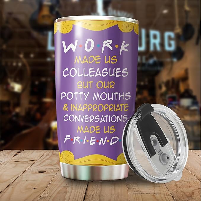 MARSANA Colleagues Tumbler - Work & Coworker Mug - Best Friend Gift - 20 Oz