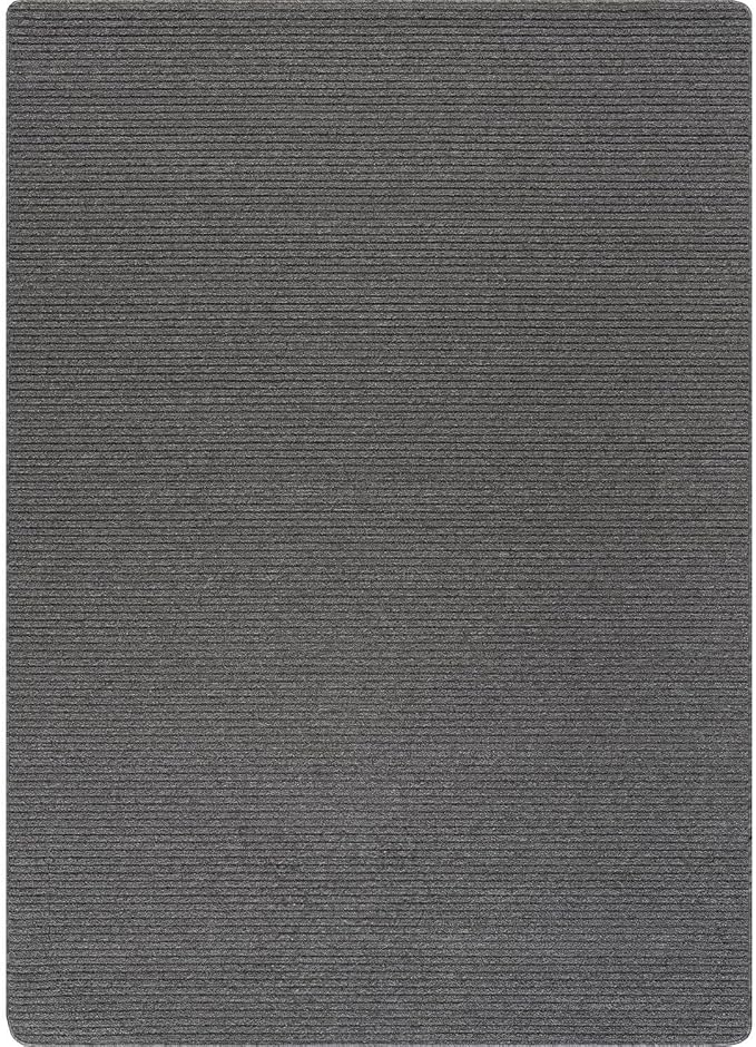 Non Slip Gray Solid Rubber Back Thing Rug for Living Room 4x6 Area Rugs for Kitchen, Rugs for Bedroom, Stain Resistant Easy Cleaning Non Shedding Carpet Gray 4 x 6