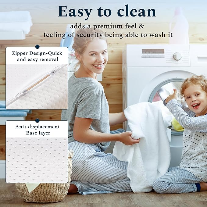 Queen Mattress, 6 Inch Memory Foam Mattress in a Box, Fiberglass Free Queen Size Mattresses for Pressure & Pain Relief, Soft and Comfortable